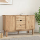 Wooden Sideboard With 2 Doors And 3 Drawers - Otta