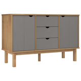 Wooden Sideboard With 2 Doors And 3 Drawers - Otta