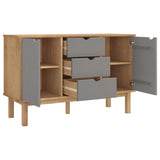 Wooden Sideboard With 2 Doors And 3 Drawers - Otta