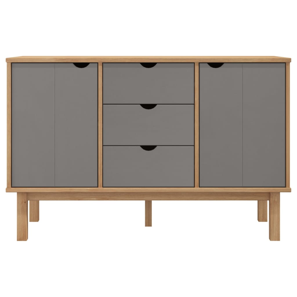 Wooden Sideboard With 2 Doors And 3 Drawers - Otta