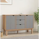 Wooden Sideboard With 2 Doors And 3 Drawers - Otta