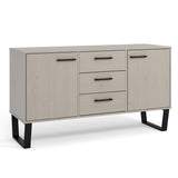 Wooden Sideboard With 2 Doors And 3 Drawers - Texas