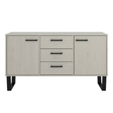 Wooden Sideboard With 2 Doors And 3 Drawers - Texas