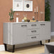 Wooden Sideboard With 2 Doors And 3 Drawers - Texas