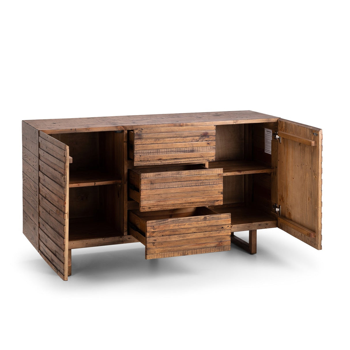 Wooden Sideboard With 2 Doors And 3 Drawers - Woburn