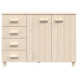 Wooden Sideboard With 2 Doors And 4 Drawers - Hamar