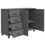 Wooden Sideboard With 2 Doors And 4 Drawers - Hamar