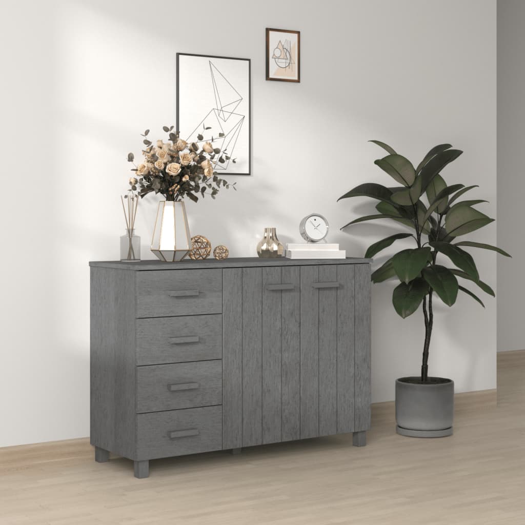 Wooden Sideboard With 2 Doors And 4 Drawers - Hamar