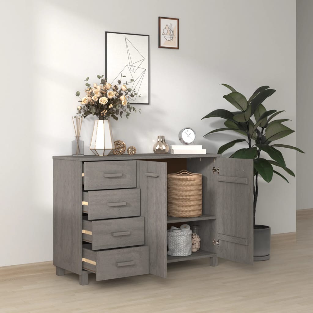 Wooden Sideboard With 2 Doors And 4 Drawers - Hamar