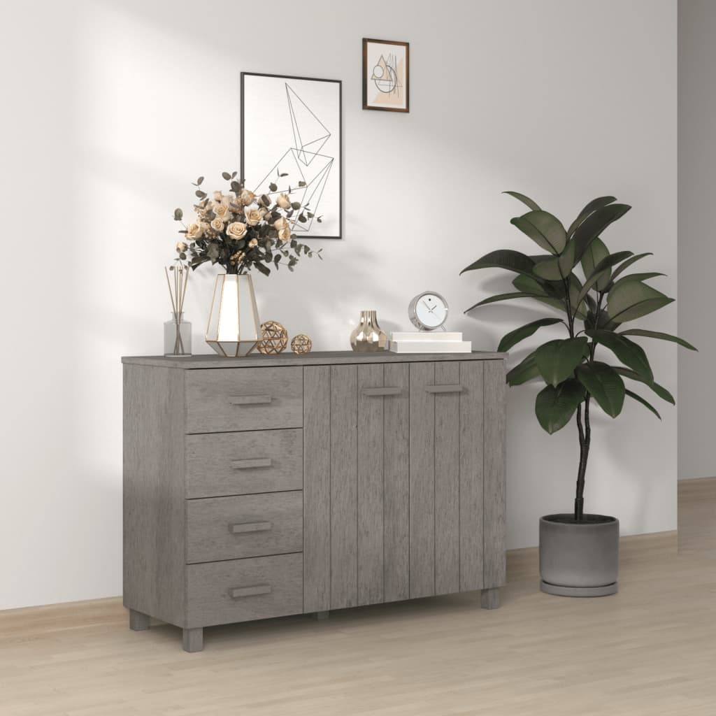 Wooden Sideboard With 2 Doors And 4 Drawers - Hamar