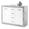 Wooden Sideboard With 2 Doors And 4 Drawers - Petros