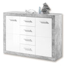 Wooden Sideboard With 2 Doors And 4 Drawers - Petros