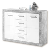 Wooden Sideboard With 2 Doors And 4 Drawers - Petros