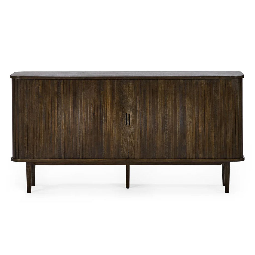 Wooden Sideboard With 2 Sliding Doors And 2 Drawers - Arya