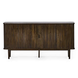 Wooden Sideboard With 2 Sliding Doors And 2 Drawers - Arya