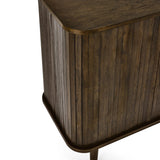 Wooden Sideboard With 2 Sliding Doors And 2 Drawers - Arya