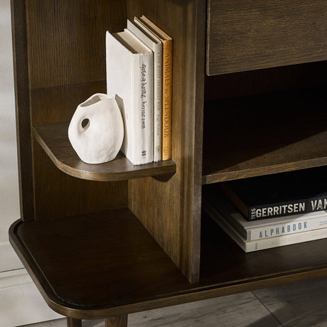 Wooden Sideboard With 2 Sliding Doors And 2 Drawers - Arya