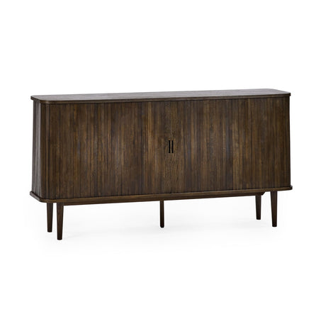 Wooden Sideboard With 2 Sliding Doors And 2 Drawers - Arya