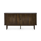 Wooden Sideboard With 2 Sliding Doors And 2 Drawers - Arya