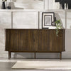 Wooden Sideboard With 2 Sliding Doors And 2 Drawers - Arya
