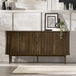 Wooden Sideboard With 2 Sliding Doors And 2 Drawers - Arya