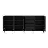 Wooden Sideboard With 3 Doors And 4 Drawers - Lusaka