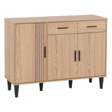 Wooden Sideboard With 3 Doors And 2 Drawers - Tessa