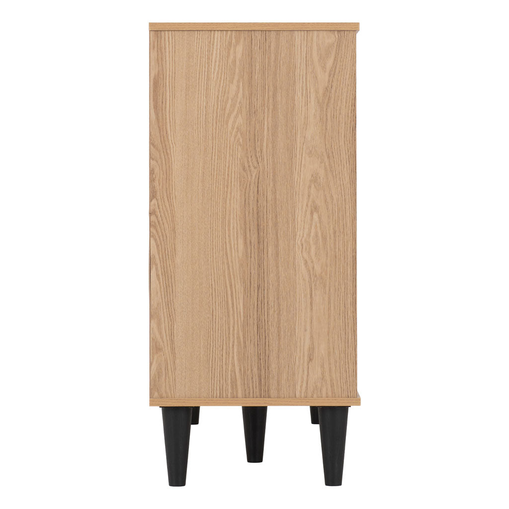 Wooden Sideboard With 3 Doors And 2 Drawers - Tessa