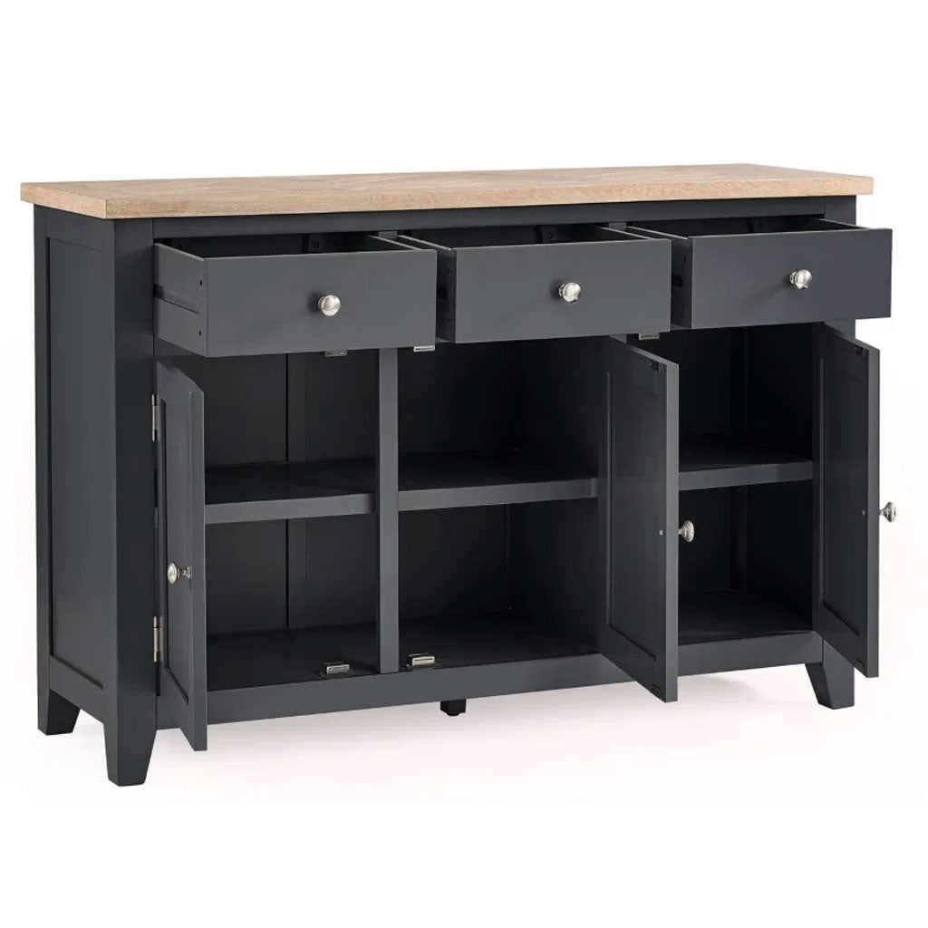 Wooden Sideboard With 3 Doors And 3 Drawers - Bordeaux