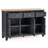 Wooden Sideboard With 3 Doors And 3 Drawers - Bordeaux