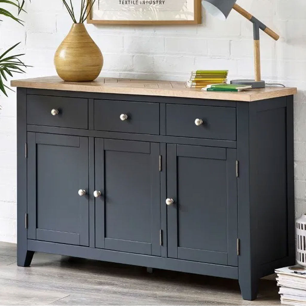 Wooden Sideboard With 3 Doors And 3 Drawers - Bordeaux