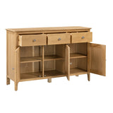 Wooden Sideboard With 3 Doors And 3 Drawers - Cotswold