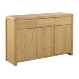 Wooden Sideboard With 3 Doors And 3 Drawers - Curve