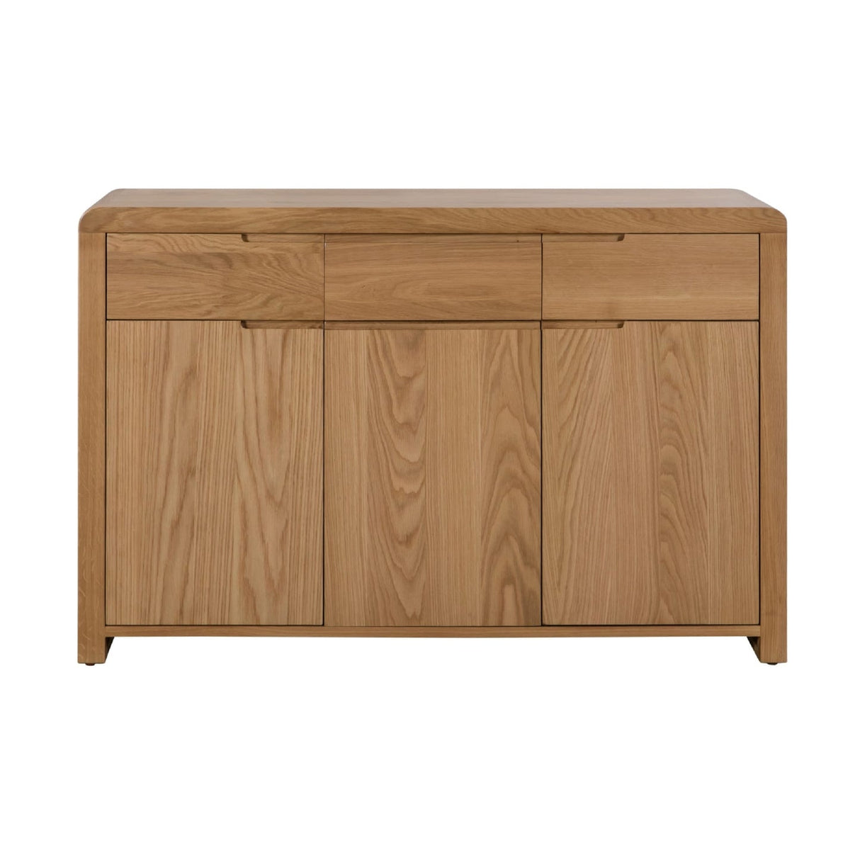 Wooden Sideboard With 3 Doors And 3 Drawers - Curve