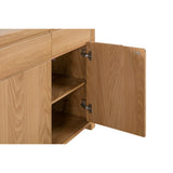 Wooden Sideboard With 3 Doors And 3 Drawers - Curve