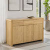 Wooden Sideboard With 3 Doors And 3 Drawers - Curve