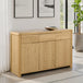 Wooden Sideboard With 3 Doors And 3 Drawers - Curve