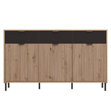 Wooden Sideboard With 3 Doors And 3 Drawers - Martin