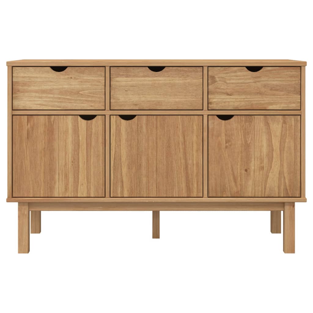 Wooden Sideboard With 3 Doors And 3 Drawers - Otta