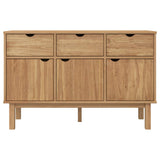 Wooden Sideboard With 3 Doors And 3 Drawers - Otta