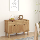 Wooden Sideboard With 3 Doors And 3 Drawers - Otta