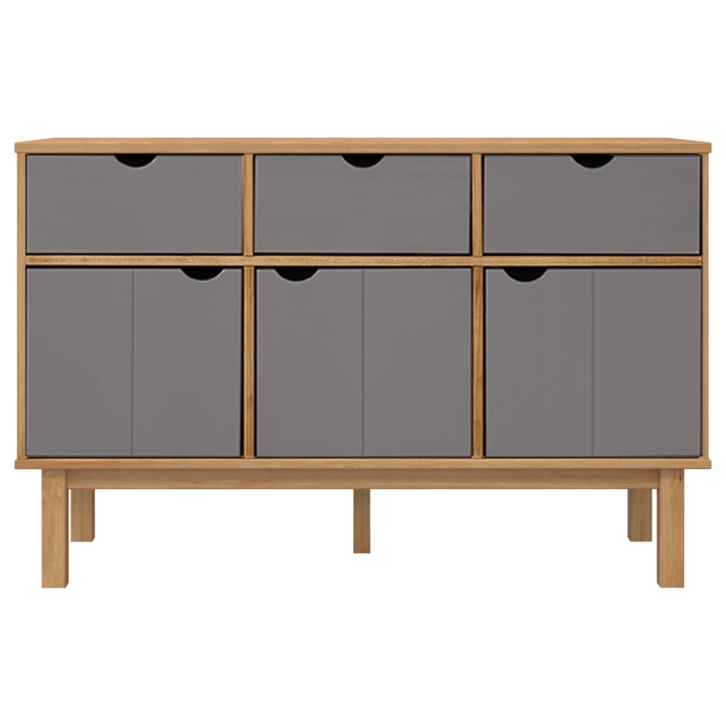 Wooden Sideboard With 3 Doors And 3 Drawers - Otta