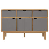 Wooden Sideboard With 3 Doors And 3 Drawers - Otta