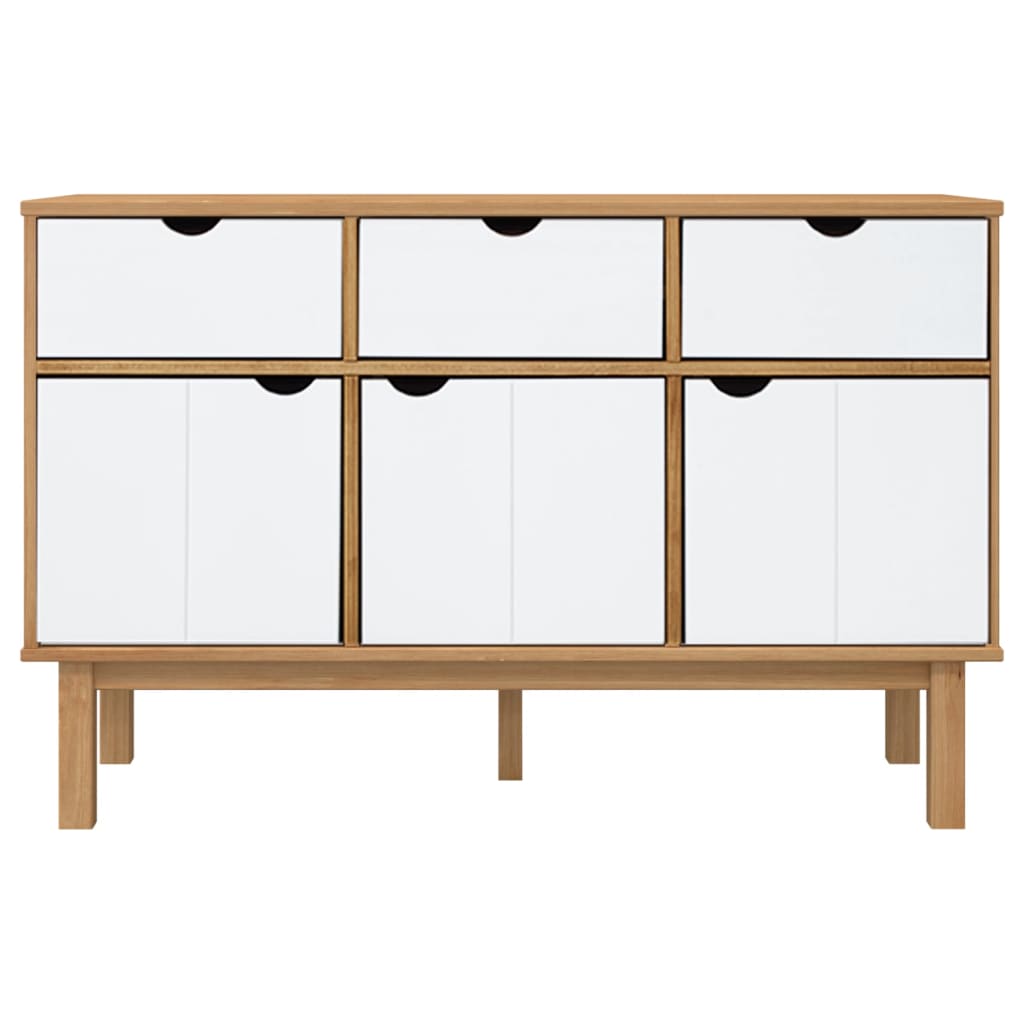 Wooden Sideboard With 3 Doors And 3 Drawers - Otta