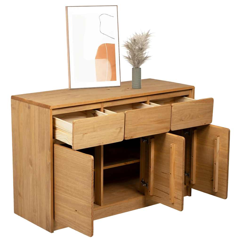 Wooden Sideboard With 3 Doors And 3 Drawers - Sauda