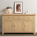 Wooden Sideboard With 3 Doors And 3 Drawers - Windsor