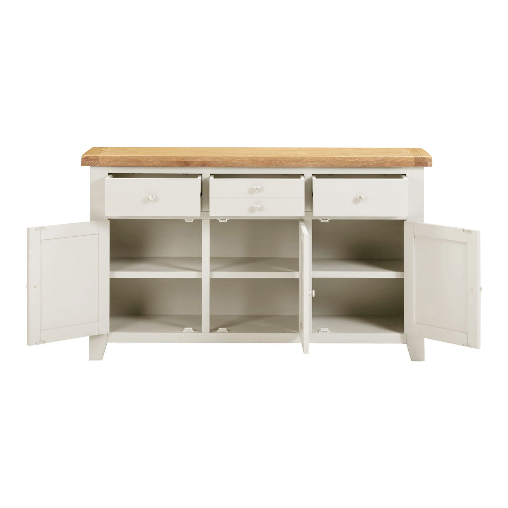 Wooden Sideboard With 3 Doors And 3 Drawers - Windsor