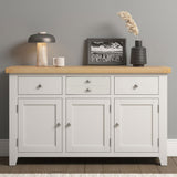 Wooden Sideboard With 3 Doors And 3 Drawers - Windsor