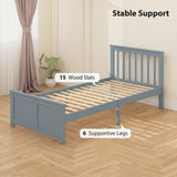 Wooden Single Bed 98cm Wide With 2 Drawers - Velmora