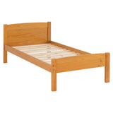 Wooden Single Bed - Amber